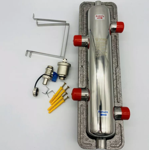 Гидравлическая стрелка Vieir VMB-32-120, теплоизоляция, 120 кВт